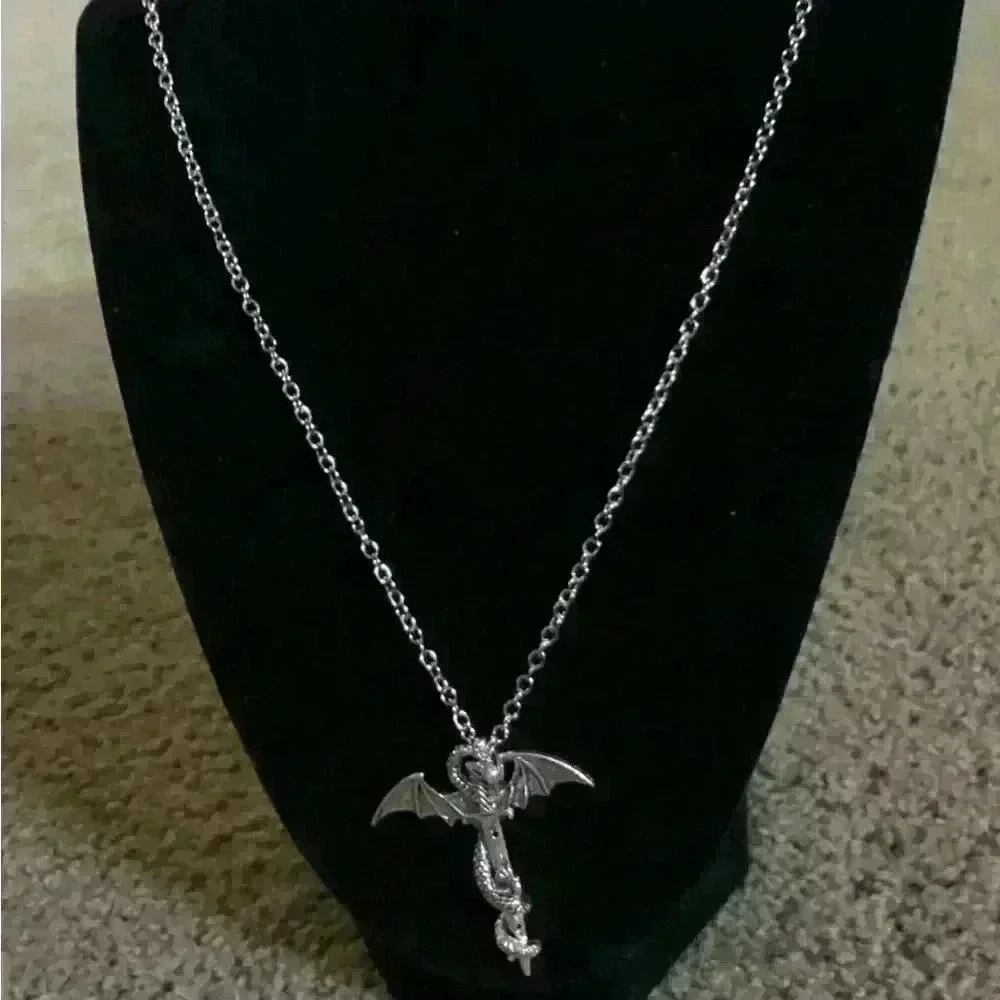 Dragon/sword necklace